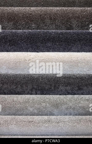 Floor carpets collection samples closeup Stock Photo