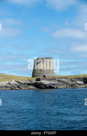 Broch, Mousa, Shetland, UK Stock Photo