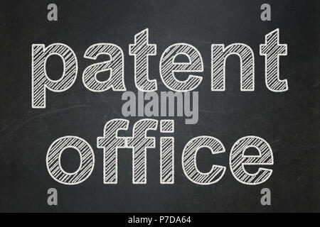 Law concept: Patent Office on chalkboard background Stock Photo