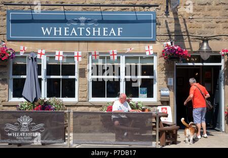 The Wheatsheaf pub in Bakewell,  Derbyshire Stock Photo