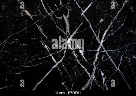 Background of black marble used for wall decoration and bathroom interior. Marble is a metamorphic rock composed of recrystallized carbonate minerals, Stock Photo