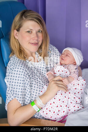 Erika Boulton with her as-yet-unnamed baby daughter, who was born at ...