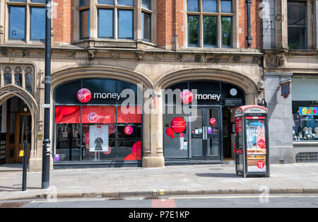 A branch of Virgin Money in the centre of Manchester, UK Stock Photo