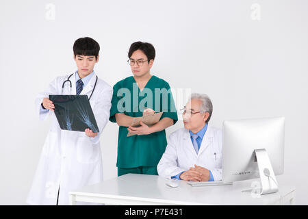 RF Photos- Group of hospital doctors, health care isolated on white background 023 Stock Photo