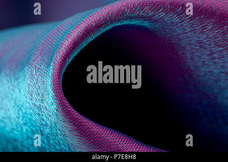 Forms of blue and purple fabric texture Stock Photo