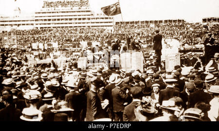 Derby Day, Epsom Downs, Victorian period Stock Photo