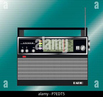 Old radio stereo Stock Vector Image & Art - Alamy