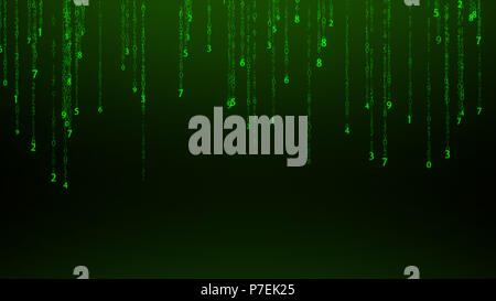 Abstract matrix numbers background. Stock Photo