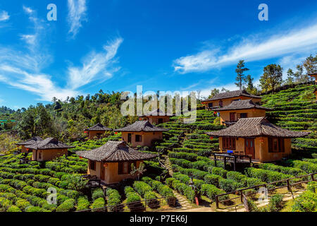 Ban rak thai in Mae hong son,Thailand. Stock Photo