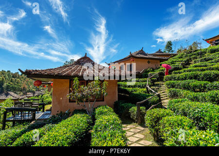 Ban rak thai in Mae hong son,Thailand. Stock Photo