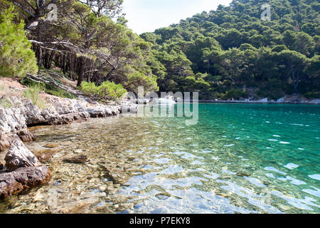 Small lake in national park on Mljet Island, Croatia Stock Photo