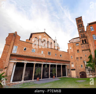 Basilica of Saints John and Paul on the Caelian Hill in Rome, Italy. Stock Photo