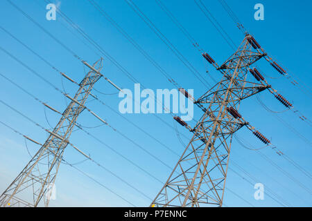 Electricity Pylons Stock Photo