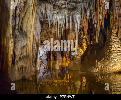 Jama Baredine, stalactite cave, Istria, Croatia Stock Photo