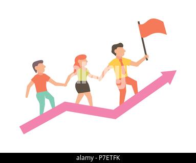 Success Illustration for business design and infographic Stock Vector
