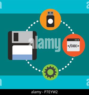 program coding website Stock Vector