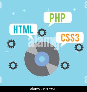 program coding website Stock Vector