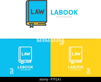 Simple organic law, constitution logo design template. Symbol and sign vector illustration Stock Vector