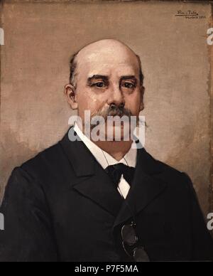 Retrato de Emilio Castelar (1832-1899). Museum: MUSEO DEL EJERCITO. Stock Photo