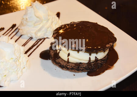 Chocolate Vanilla dessert Stock Photo