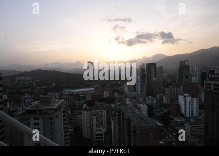 Sabana Grande Caracas Business District from CitiBank Tower (El Recreo Shopping Mall, Centro Comercial El Recreo). Vicente Quintero Marcos Kirschstein Stock Photo