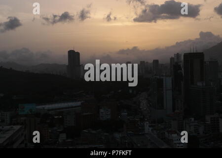 Sabana Grande Caracas Business District from CitiBank Tower (El Recreo Shopping Mall, Centro Comercial El Recreo). Vicente Quintero Marcos Kirschstein Stock Photo