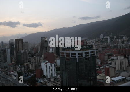 Sabana Grande Caracas Business District from CitiBank Tower (El Recreo Shopping Mall, Centro Comercial El Recreo). Vicente Quintero Marcos Kirschstein Stock Photo