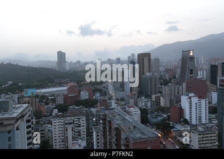 Sabana Grande Caracas Business District from CitiBank Tower (El Recreo Shopping Mall, Centro Comercial El Recreo). Vicente Quintero Marcos Kirschstein Stock Photo