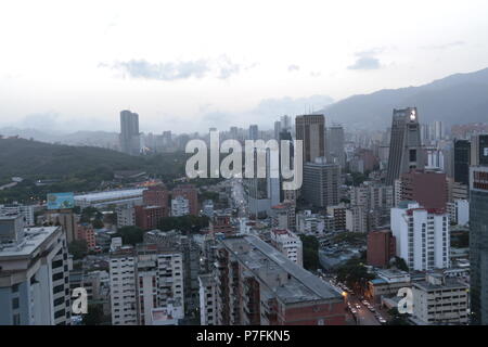 Sabana Grande Caracas Business District from CitiBank Tower (El Recreo Shopping Mall, Centro Comercial El Recreo). Vicente Quintero Marcos Kirschstein Stock Photo