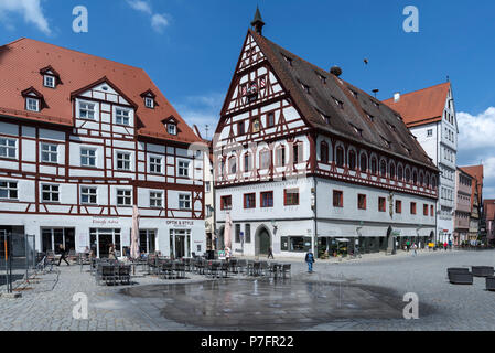 On the right former bread and dance house built 1442 to 1444, today municipal administration building Stock Photo