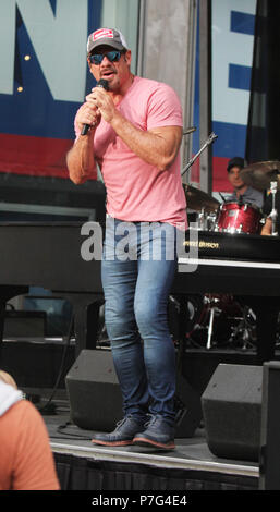 NEW YORK, NY July 06: Phil Vassar performs on Fox & Friends All-American Summer Concert Series at Fox News Plaza in New York City on July 06, 2018. Credit: RW/MediaPunch Stock Photo