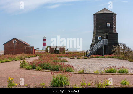 The Orfordness Rotating Wireless Beacon, known simply as the Orfordness Beacon or sometimes the Black Beacon, was an early radio navigation system Stock Photo