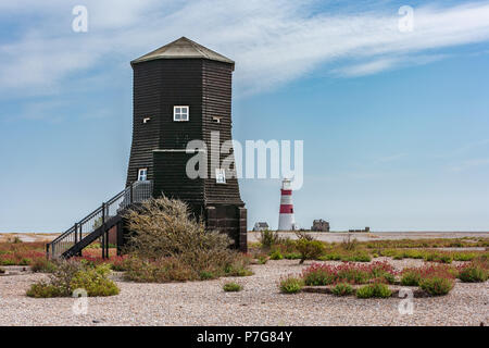 The Orfordness Rotating Wireless Beacon, known simply as the Orfordness Beacon or sometimes the Black Beacon, was an early radio navigation system Stock Photo