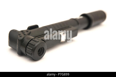 bicycle air pump isolated on white background Stock Photo
