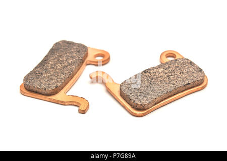 bicycle brake pads isolated on white background Stock Photo