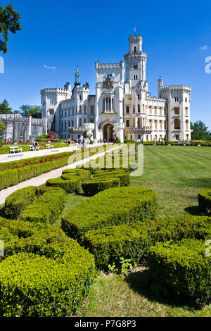 zamek Hluboka nad Vltavou, Jizni Cechy, Ceska republika / castle Hluboka nad Vltavou, South Bohemia, Czech republic Stock Photo