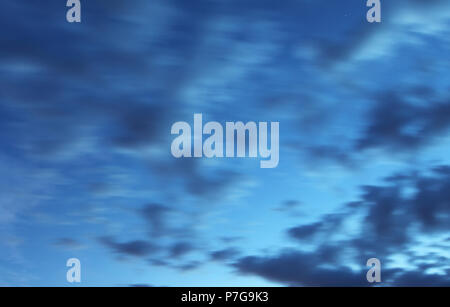 Only sky at night - long exposure Stock Photo