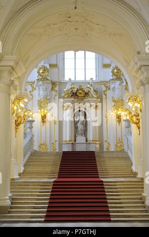 The principal or Jordan Staircase of the Winter Palace, Hermitage, St ...