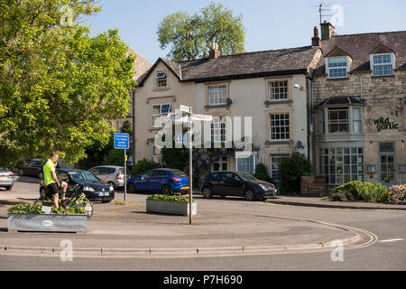 Town centre of Nailsworth, Gloucestershire, UK Stock Photo