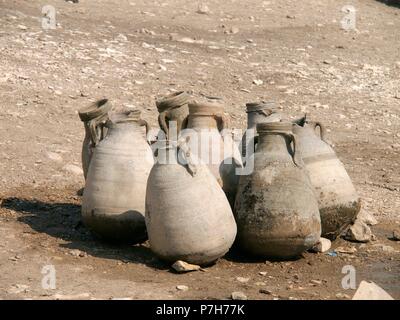 Egipto. Valle de los Reyes. Deir el-Medina, poblado egipcio fundado por Tutmosis I, faraón de la dinastía XVIII. Stock Photo