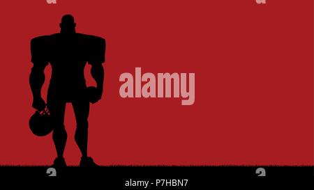 Football Player Background Stock Vector