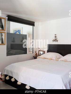 Elegant sleeping area in modern  apartment Stock Photo