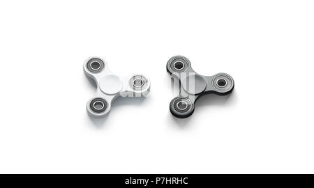 Download Blank white fidget spinner mock up, top view, 3d rendering ...