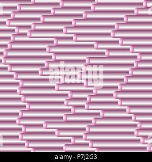 Seamless vector gradient tubing pink pattern Stock Vector