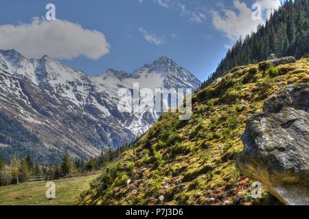 Felbertauern Tauerntal Schildalm Frühling Hohe Tauern Stock Photo