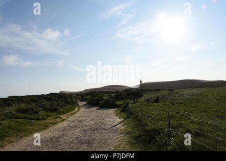 Leuchtturm Rubjerg Knude bei Hjörring in Dänemark Stock Photo