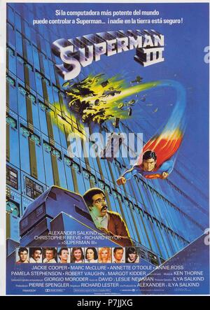Original Film Title: SUPERMAN III.  English Title: SUPERMAN III.  Film Director: RICHARD LESTER.  Year: 1983. Credit: WARNER BROTHERS / Album