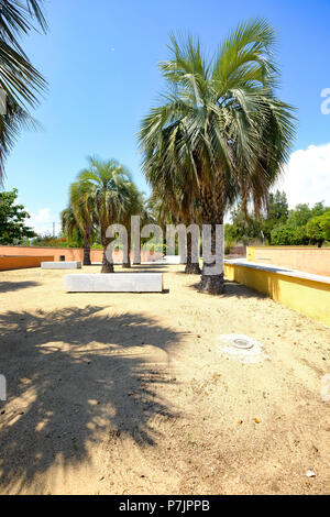 Public municipal botanical park of Salou on the Costa Dorada on the coast of Catalonia Spain Stock Photo