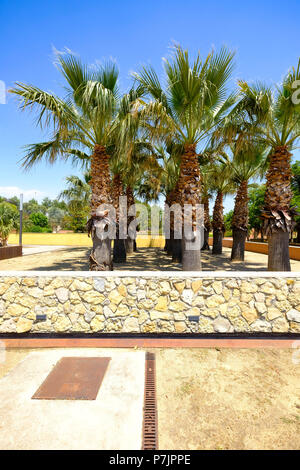 Public municipal botanical park of Salou on the Costa Dorada on the coast of Catalonia Spain Stock Photo