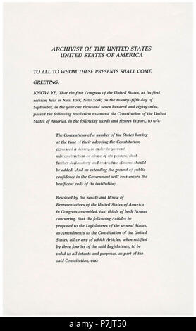 27th Amendment Pg1of3 Ac Stock Photo Alamy<script async src=